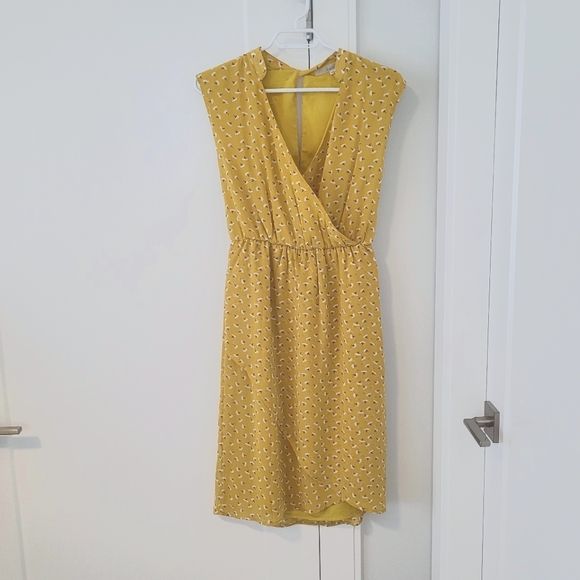 Yellow Wrap Dress - Picture 1 of 6